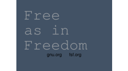  [Fond d'écran 'Libre comme dans liberté, gnu.org fsf.org'] 